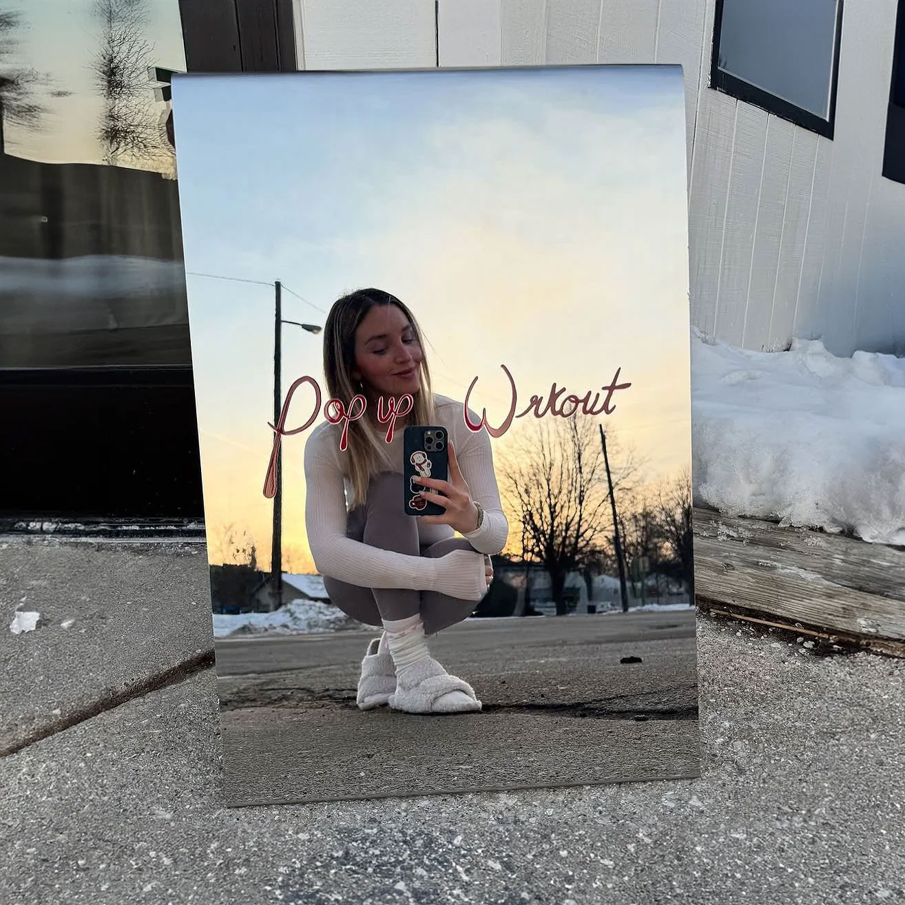 Mirror Sidewalk Sign