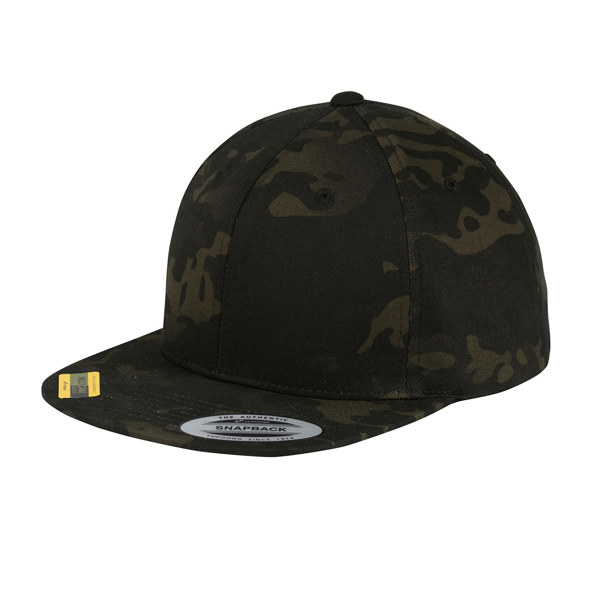 Multicam Flat Bill Snapback Cap