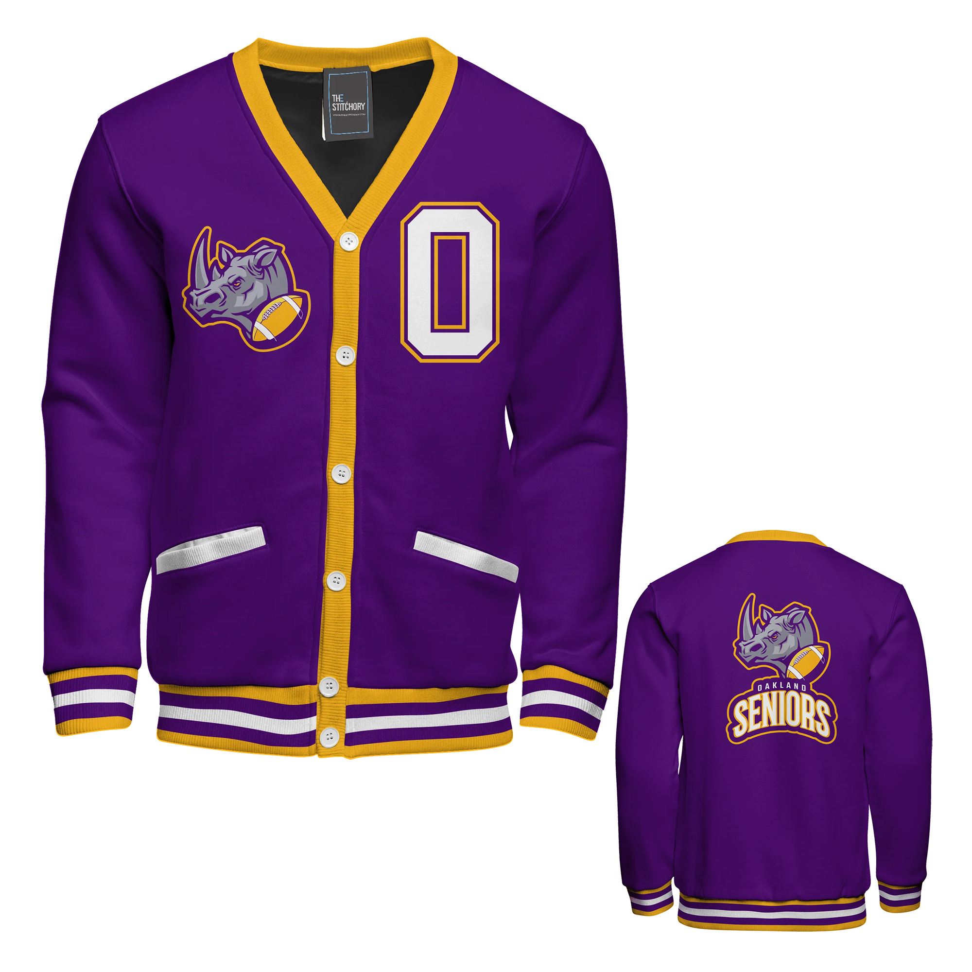 Fleece Varsity Cardigan